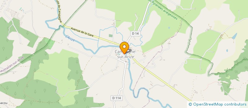localisation de l'entreprise L'OSTEOTAO à CAMPAGNE-SUR-ARIZE