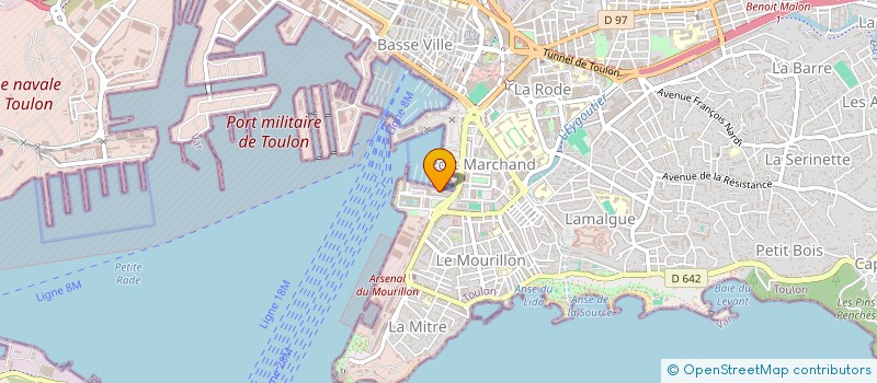 localisation de l'entreprise L'OSTREA à TOULON