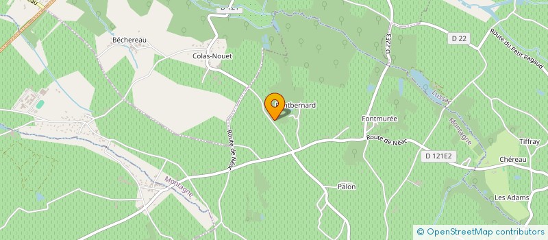 localisation de l'entreprise L'OTHENTIC.  MONTAGNE