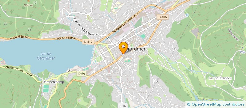 localisation de l'entreprise L'OTRE à GERARDMER