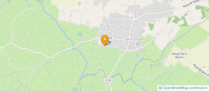 localisation de l'entreprise L'OUCHE CORMIER  SAINT-URBAIN