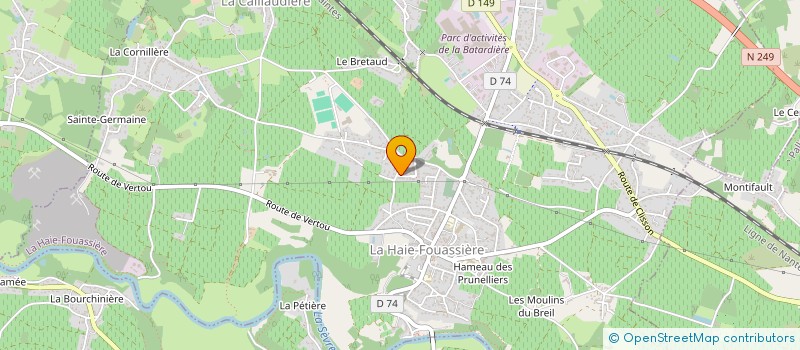 localisation de l'entreprise L'OUCHE DE LA FERRONNIERE  LA HAIE-FOUASSIERE