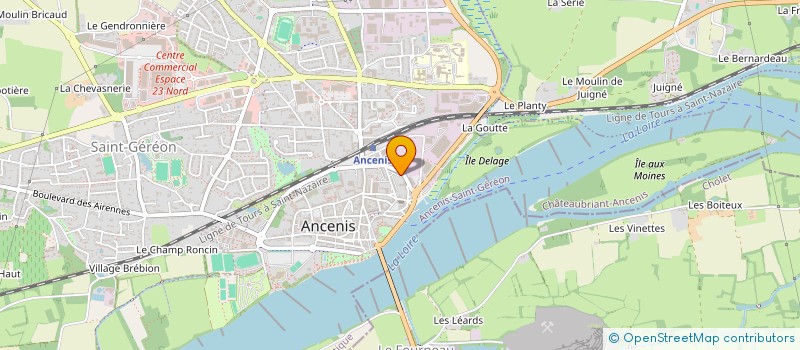 localisation de l'entreprise L'OUDAYA  ANCENIS-SAINT-GEREON