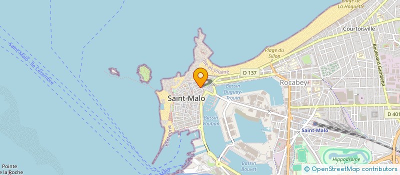 localisation de l'entreprise L'OUEST à SAINT-MALO