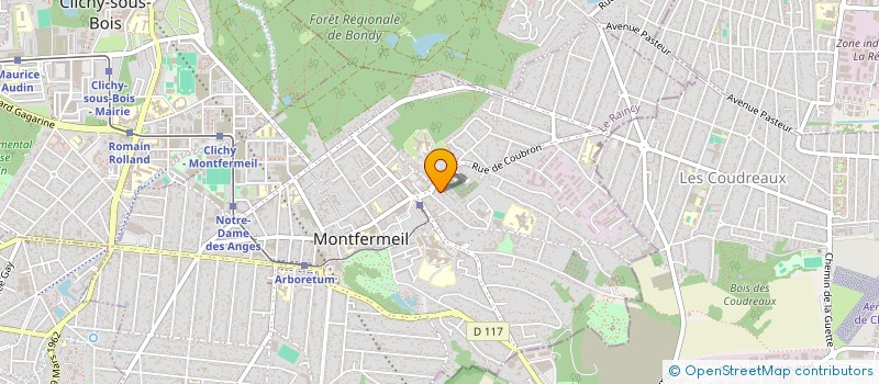 localisation de l'entreprise L OUIE FINE MANAGEMENT à MONTFERMEIL