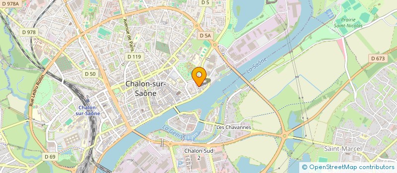 localisation de l'entreprise L OUIE VIVE à CHALON-SUR-SAONE