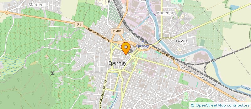 localisation de l'entreprise L'OURAGAN à EPERNAY