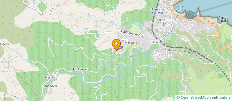 localisation de l'entreprise L'OURANOLE  BANYULS-SUR-MER