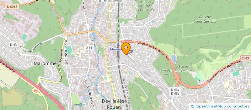 localisation de l'entreprise L'OUREBI  DEVILLE-LES-ROUEN