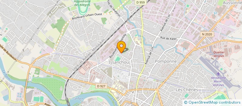 localisation de l'entreprise L'OURLETTERIE-COUTURE SOLIDAIRE  MONTAUBAN