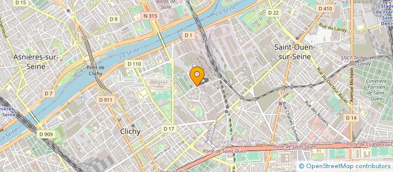 localisation de l'entreprise L'OURS à CLICHY