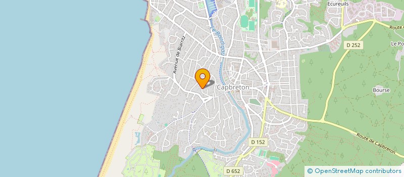 localisation de l'entreprise L'OURS à CAPBRETON