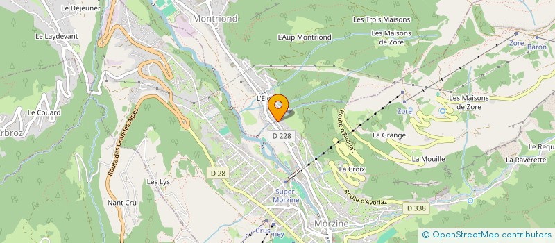 localisation de l'entreprise L'OURS  MORZINE