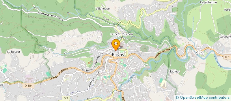 localisation de l'entreprise L'OURS A ROULETTES à PRIVAS