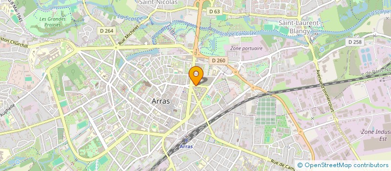 localisation de l'entreprise L'OURS AFFABLE à ARRAS
