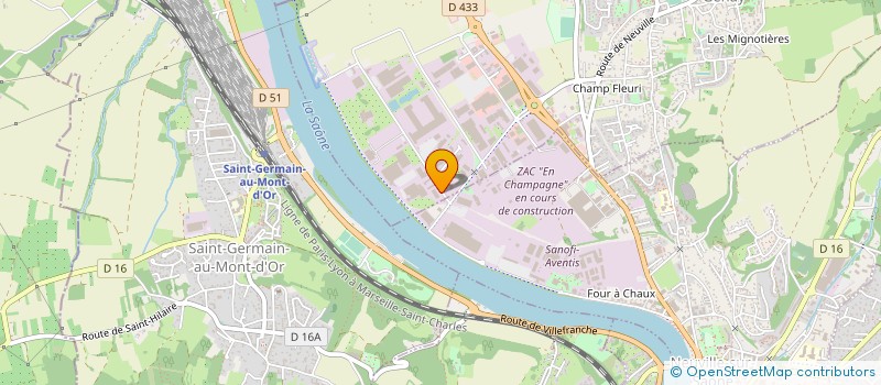 localisation de l'entreprise L OURS BLANC à GENAY