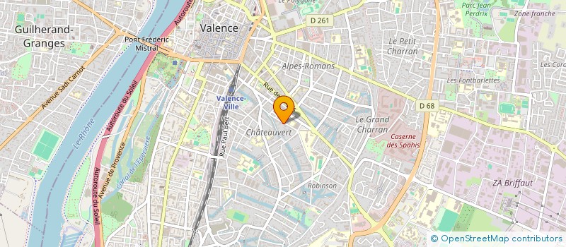 localisation de l'entreprise L'OURS BLANC à VALENCE