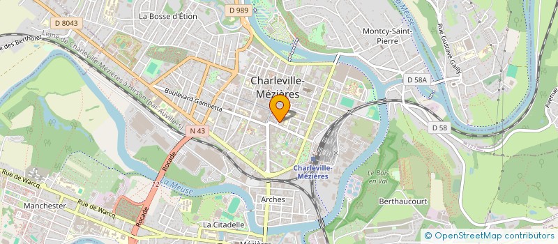 localisation de l'entreprise L OURS BRUN  CHARLEVILLE-MEZIERES