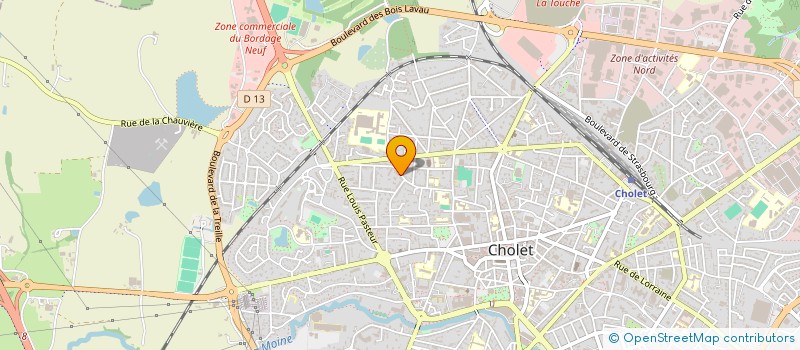 localisation de l'entreprise L OURS CYAN à CHOLET