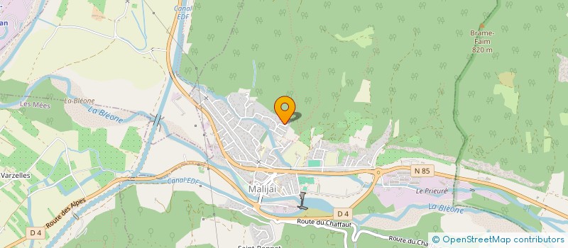 localisation de l'entreprise L'OURS ET LA GRUE  CHAMPTERCIER