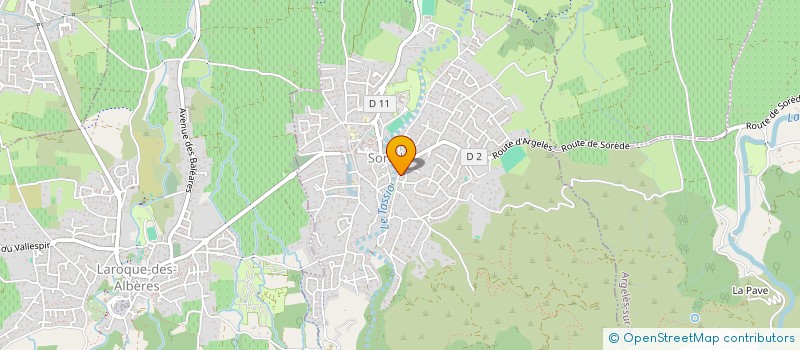 localisation de l'entreprise L'OURS GOURMAND  SOREDE