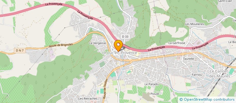 localisation de l'entreprise L'OURS JAUNE GESTION SCI  LE LUC