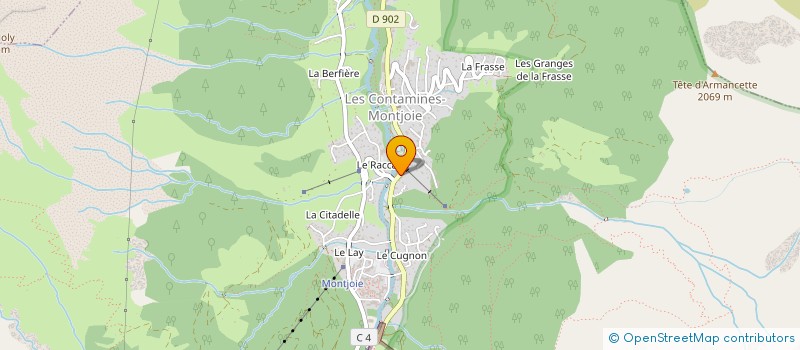 localisation de l'entreprise L'OURS NOIR à LES CONTAMINES-MONTJOIE