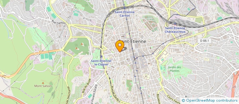 localisation de l'entreprise L'OURS ON à SAINT-ETIENNE