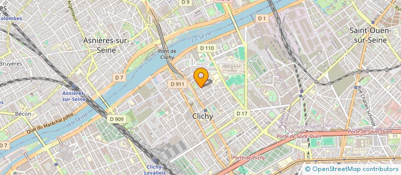 localisation de l'entreprise L'OURS QUI DANSE à CLICHY