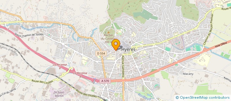 localisation de l'entreprise L'OURSAP à HYERES