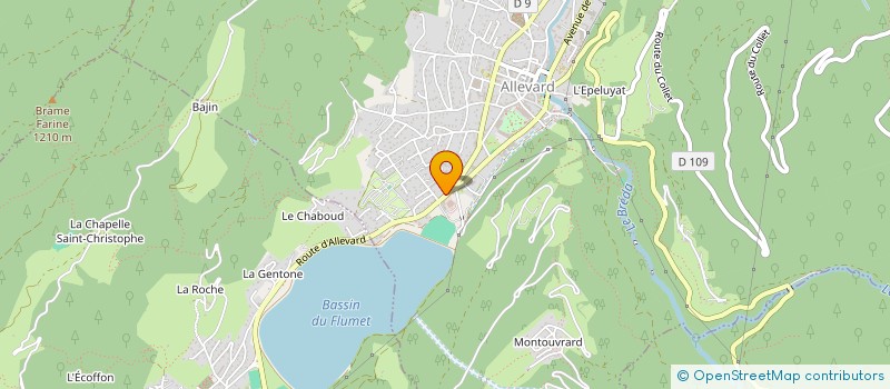 localisation de l'entreprise L'OURSIERE  ALLEVARD