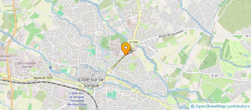 localisation de l'entreprise L'OURSON  L'ISLE-SUR-LA-SORGUE