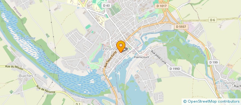 localisation de l'entreprise L'OURSON à PERONNE