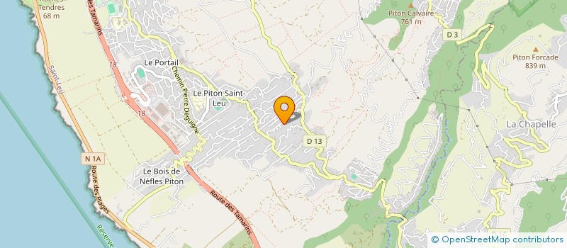 localisation de l'entreprise L'OURSON à SAINT-LEU