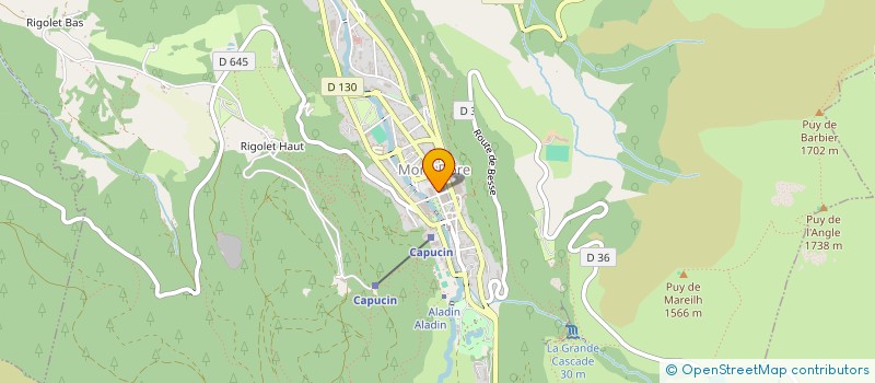 localisation de l'entreprise L'OURSON à MONT-DORE