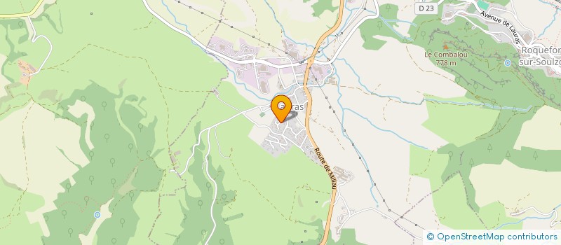 localisation de l'entreprise L'OURSON SOLAIRE  ROQUEFORT-SUR-SOULZON