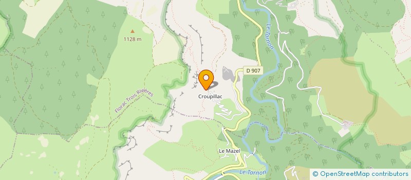 localisation de l'entreprise L'OUSTAL  FLORAC TROIS RIVIERES