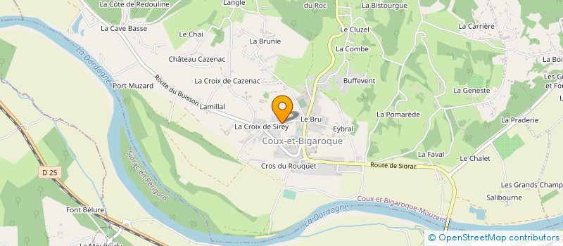 localisation de l'entreprise L'OUSTAL à VEZAC