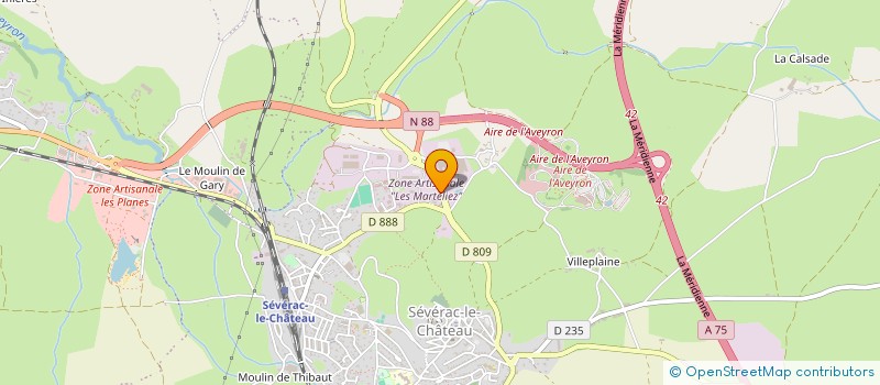 localisation de l'entreprise L'OUSTAL à SEVERAC D'AVEYRON
