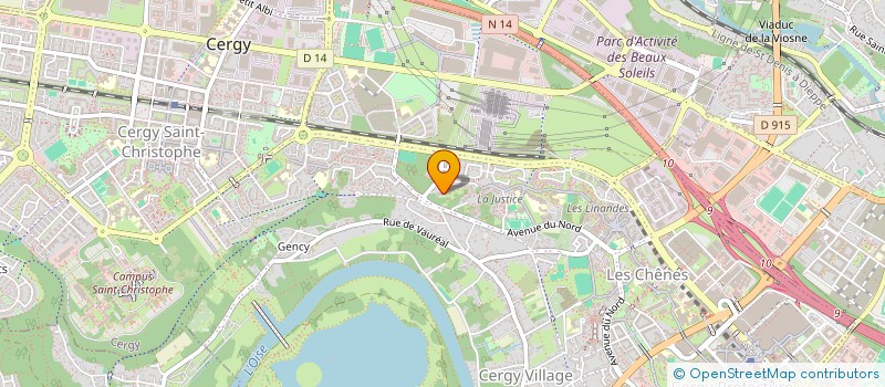 localisation de l'entreprise L 'OUSTAL  CERGY