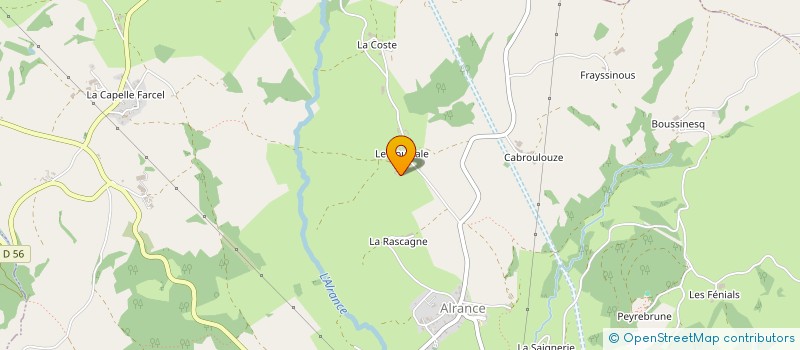 localisation de l'entreprise L'OUSTAL DE LO BIODIVERSITAT  ALRANCE