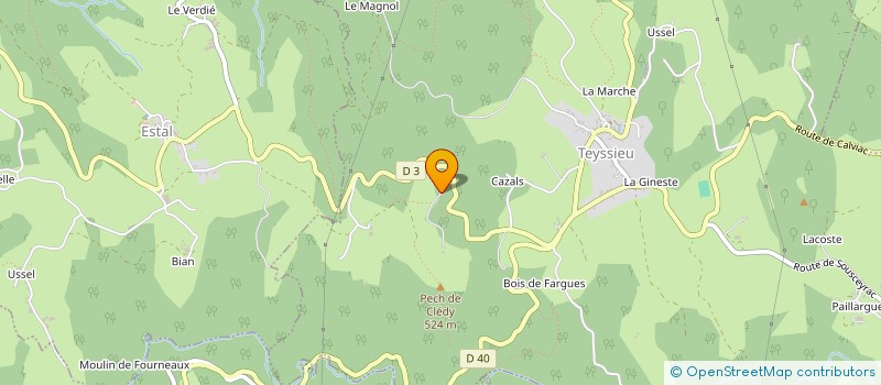 localisation de l'entreprise L'OUSTAL DEL CAP DES LO COSTE  SOUSCEYRAC-EN-QUERCY