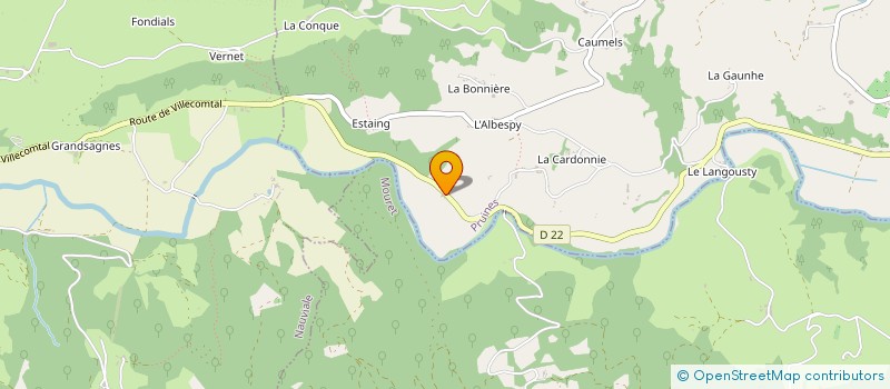 localisation de l'entreprise L'OUSTAL DES BONS VIVANTS à CONQUES-EN-ROUERGUE