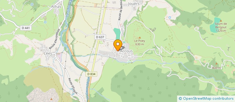 localisation de l'entreprise L'OUSTALET  ACCOUS