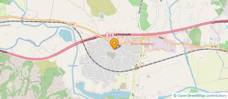 localisation de l'entreprise L'OUSTALET à ROQUEBRUNE-SUR-ARGENS