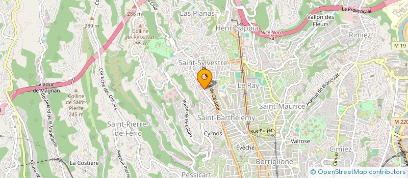 localisation de l'entreprise L'OUSTALLET à NICE