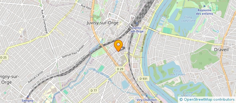 localisation de l'entreprise L'OUSTALOU 12 à VIRY-CHATILLON