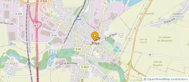 localisation de l'entreprise L'OUSTAOU à ROYE