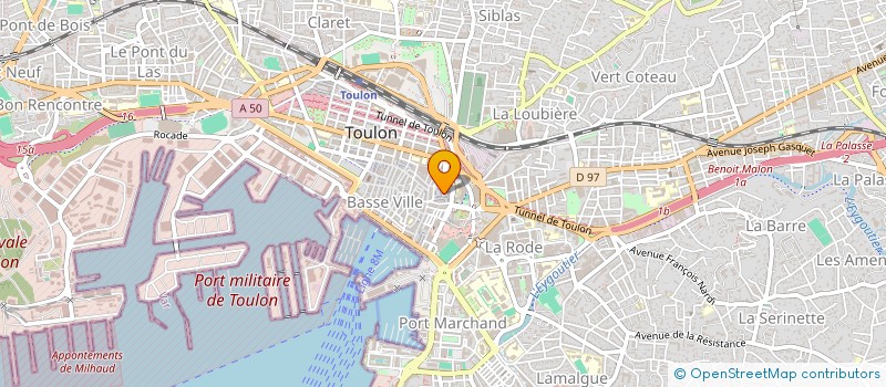 localisation de l'entreprise L'OUSTAOU  TOULON