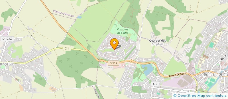 localisation de l'entreprise L'OUSTAOU DELETRE  CHARVIEU-CHAVAGNEUX